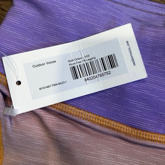 NWT Outdoor Voices Tech Sweat 7/8 Leggings Ombré Size XXS - Picture 7 of 9